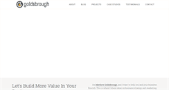 Desktop Screenshot of goldsbrough.biz