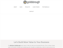 Tablet Screenshot of goldsbrough.biz